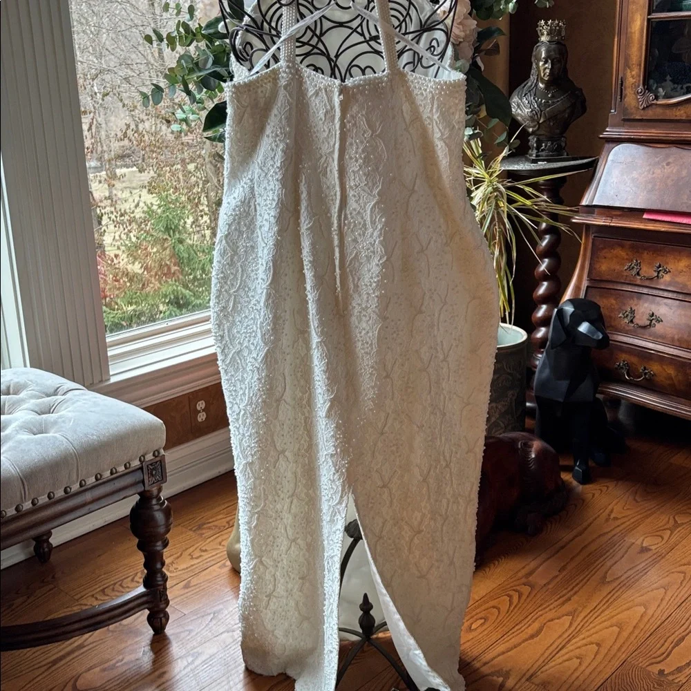 David's Bridal PEARL and Ivory Lace bridal gown